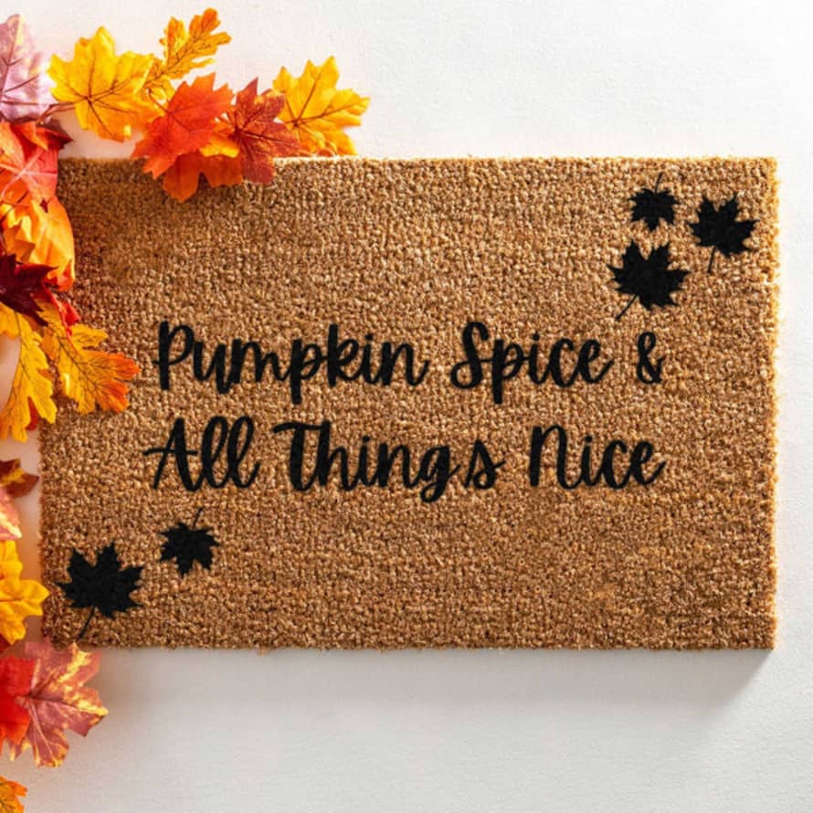 Distinctly Living Pumpkin Spice And All Things Nice Doormat
