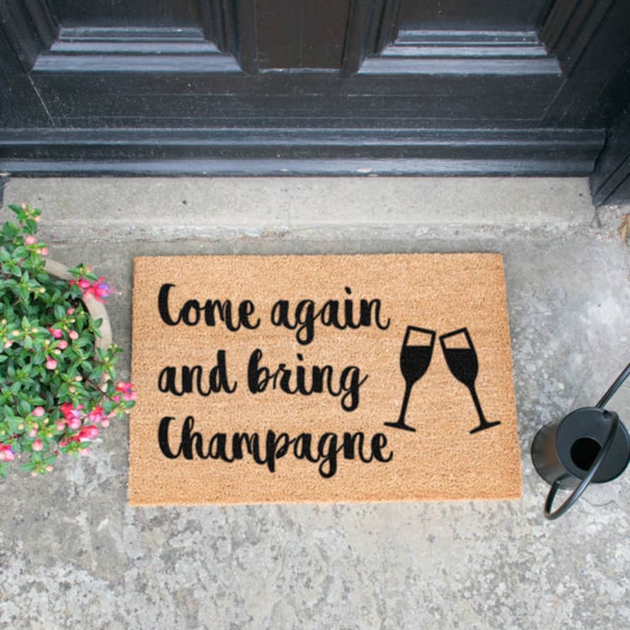 Distinctly Living Bring Champagne Doormat