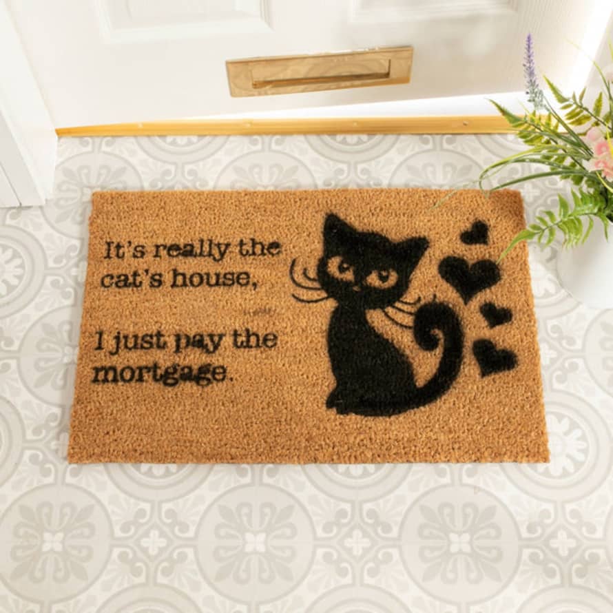 Distinctly Living It's Really The Cats House, I Just Pay The Mortgage Doormat