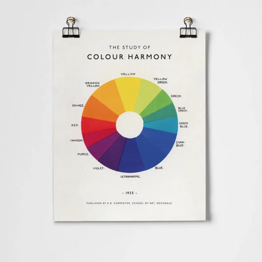 Roomytown The Study Of Colour Harmony Art Print