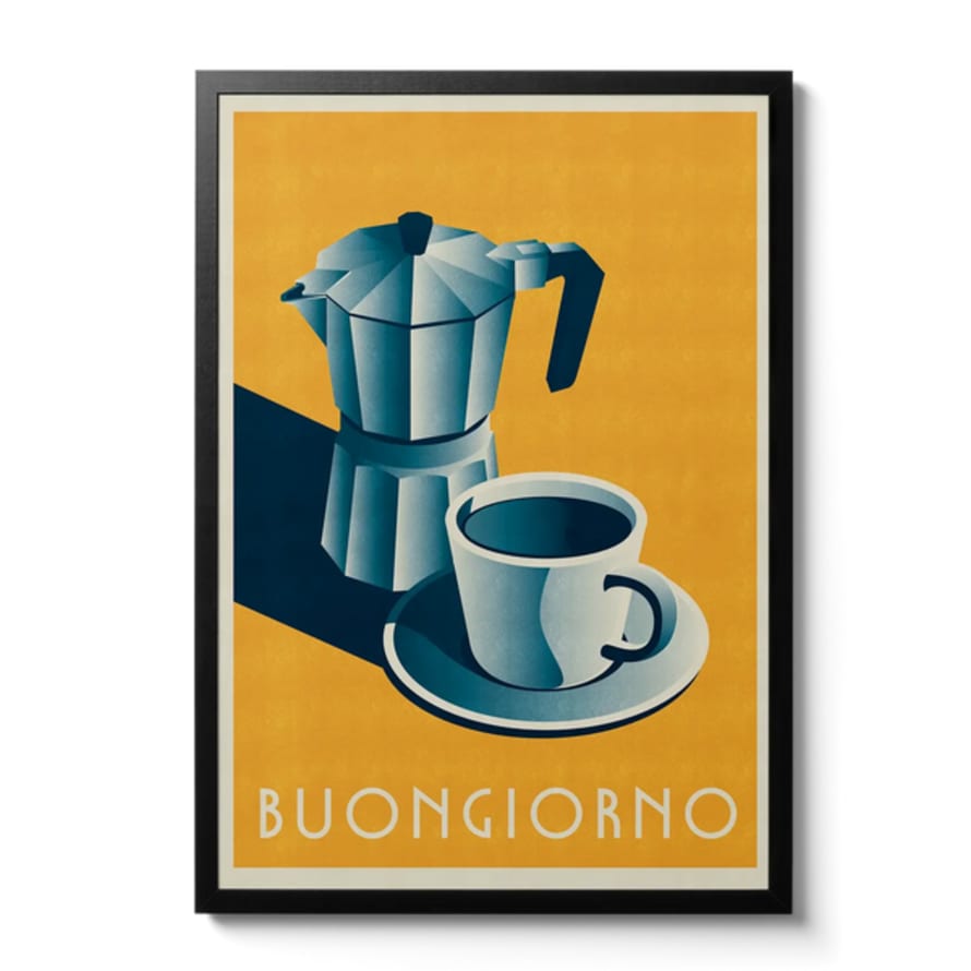 Telegramme Paper Co Buongiorno 'good Morning' Coffee A3 Art Print