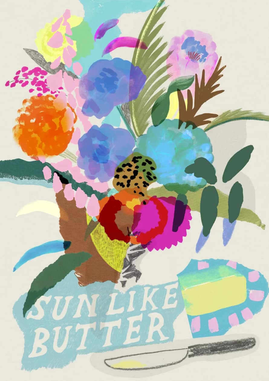 Lucy Sherston Sun Like Butter - Fine Art Print A4