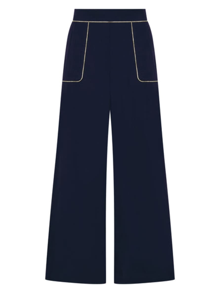 Nooki Design Clipper Trousers In Navy