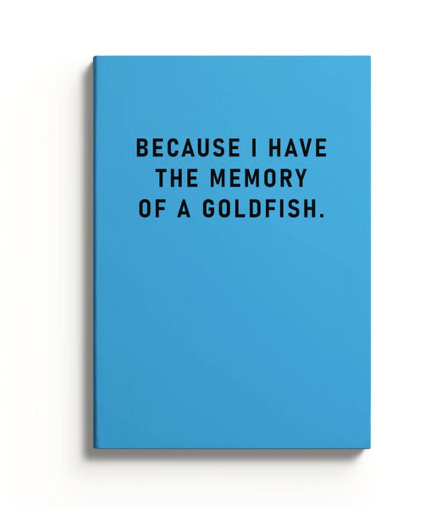 Ohh Deer UK + EU Memory Of A Goldfish Perfectbound Notebook (9505)