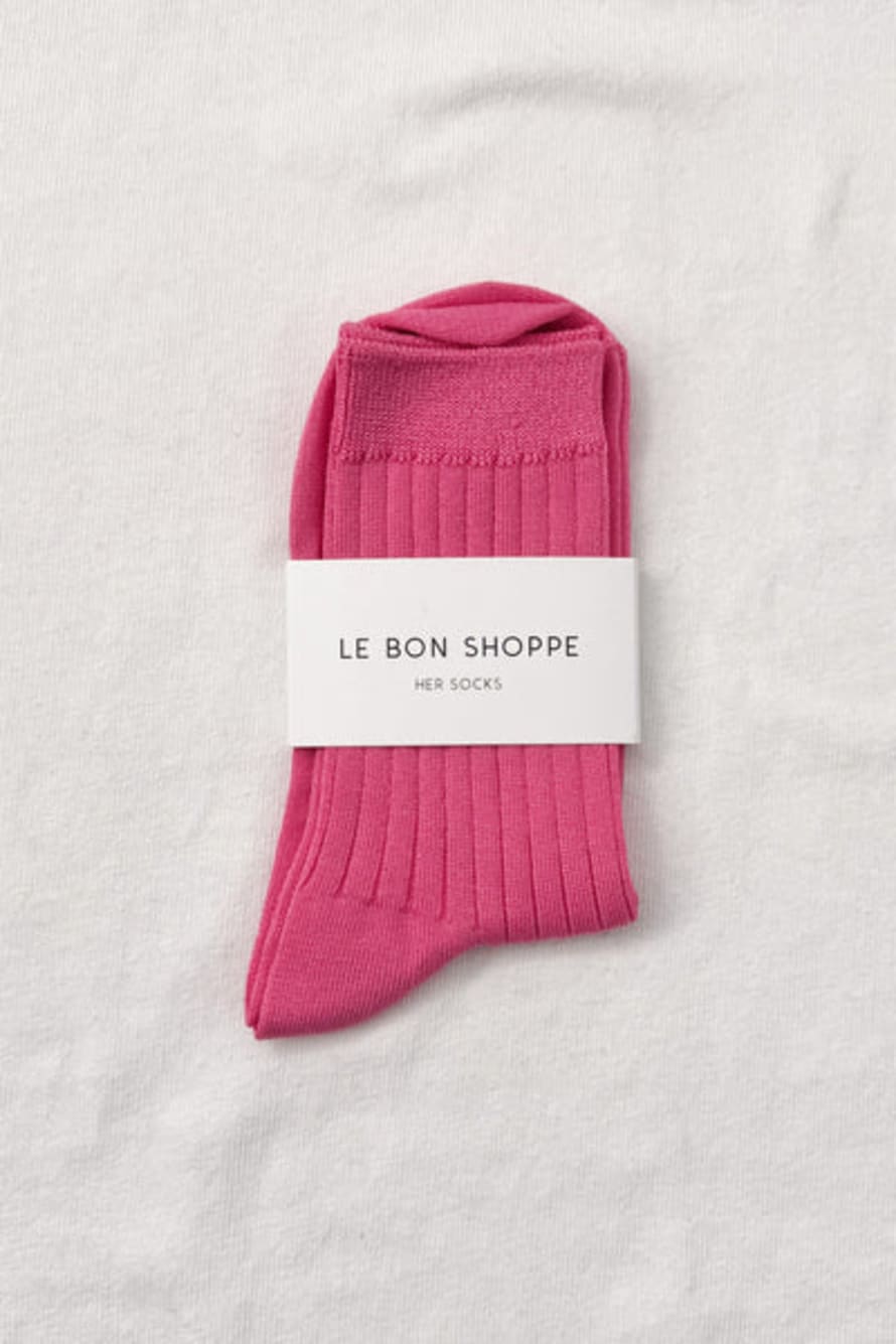 Le Bon Shoppe Her Socks - Bright Pink