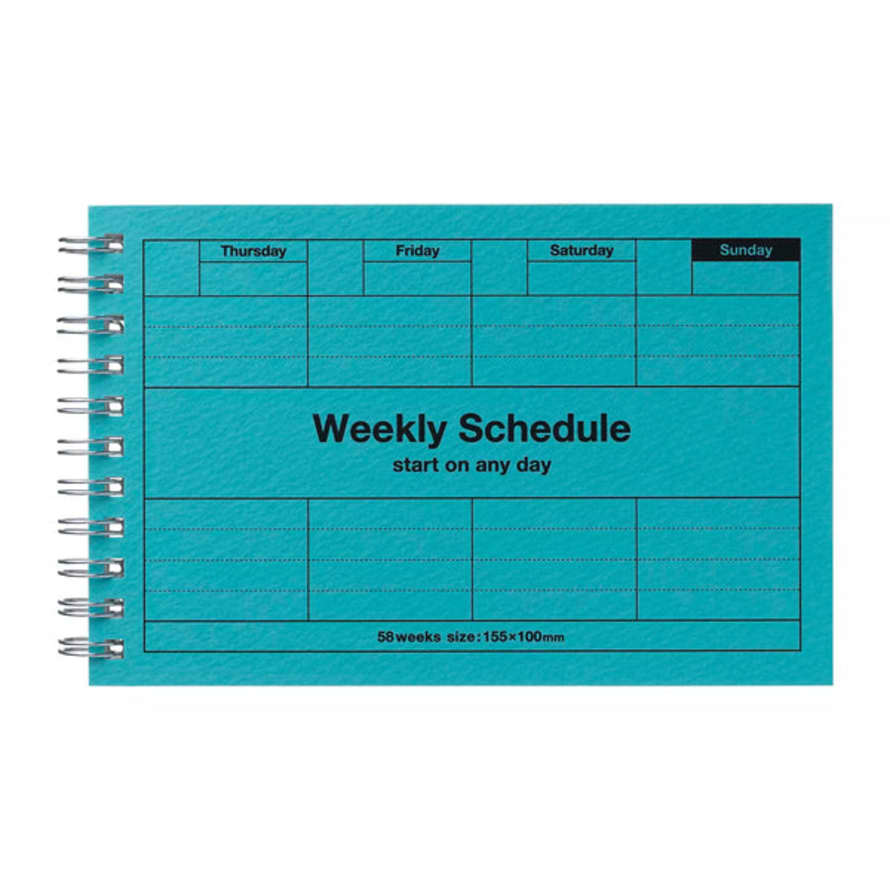 Marks Inc Weekly Schedule - Turquoise