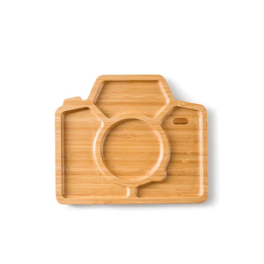 Donkey Products Snap & Smile Bamboo Plate