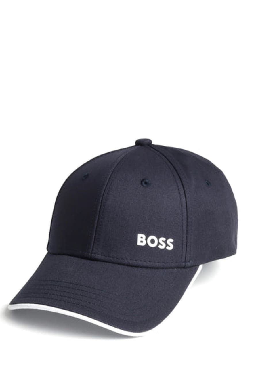 Hugo Boss Boss - Cap-bold - Dark Blue Cotton Twill Cap With Printed Logo 50505834 402