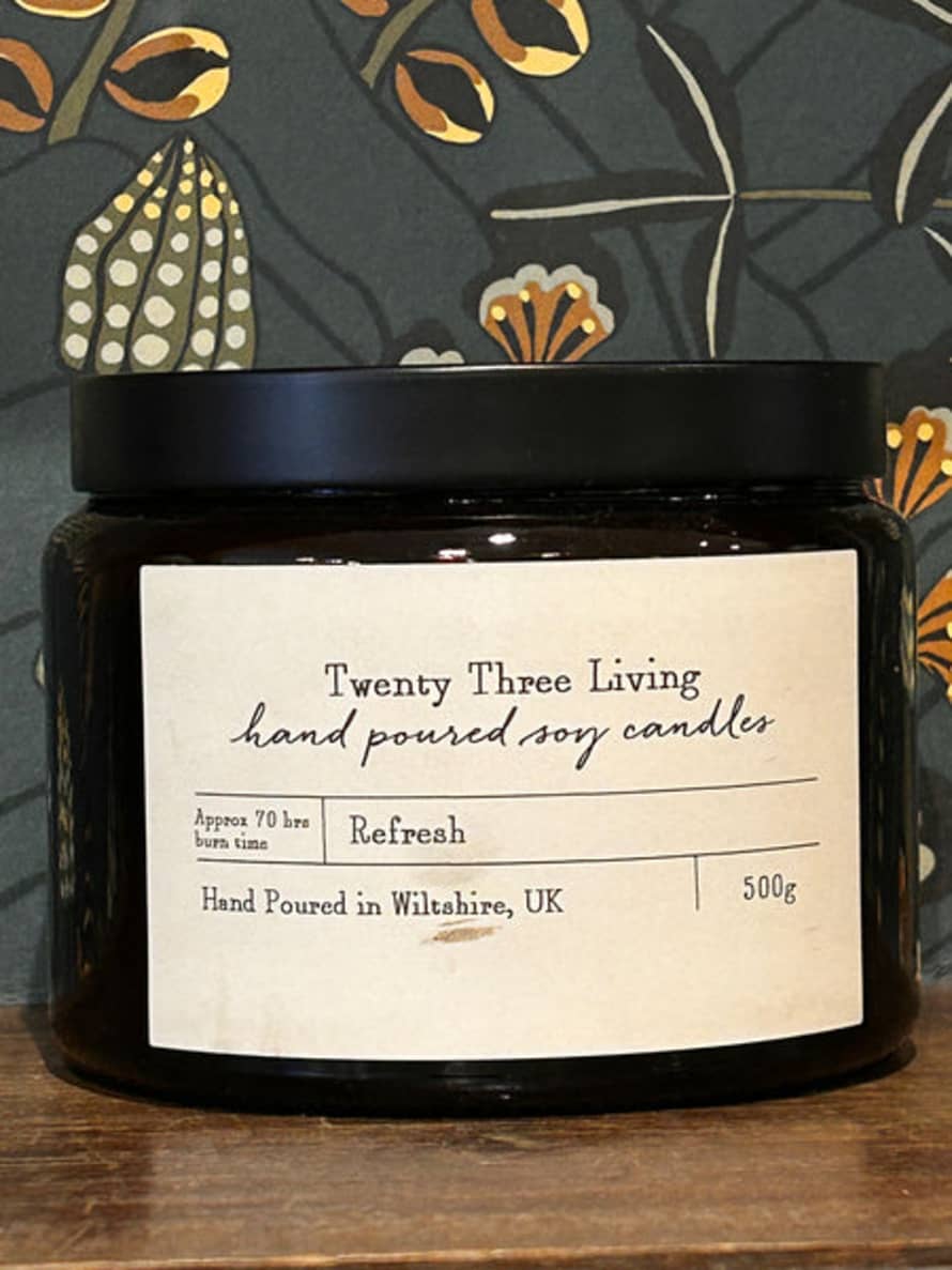Twenty Three Living Pharmacy Jar Soy Candle - Refresh