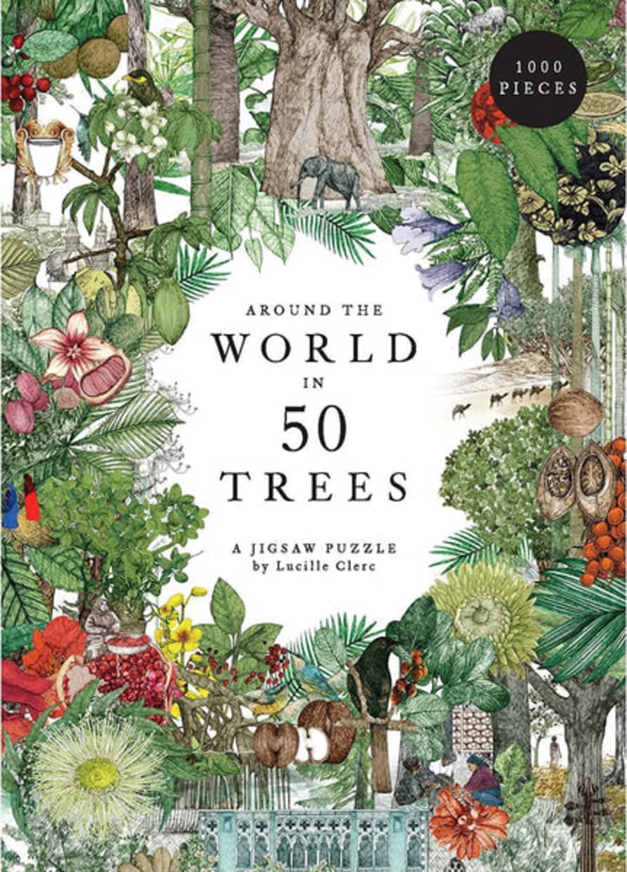 Jonathan Drori Around The World In 50 Trees : 1000 Piece Jigsaw Puzzle