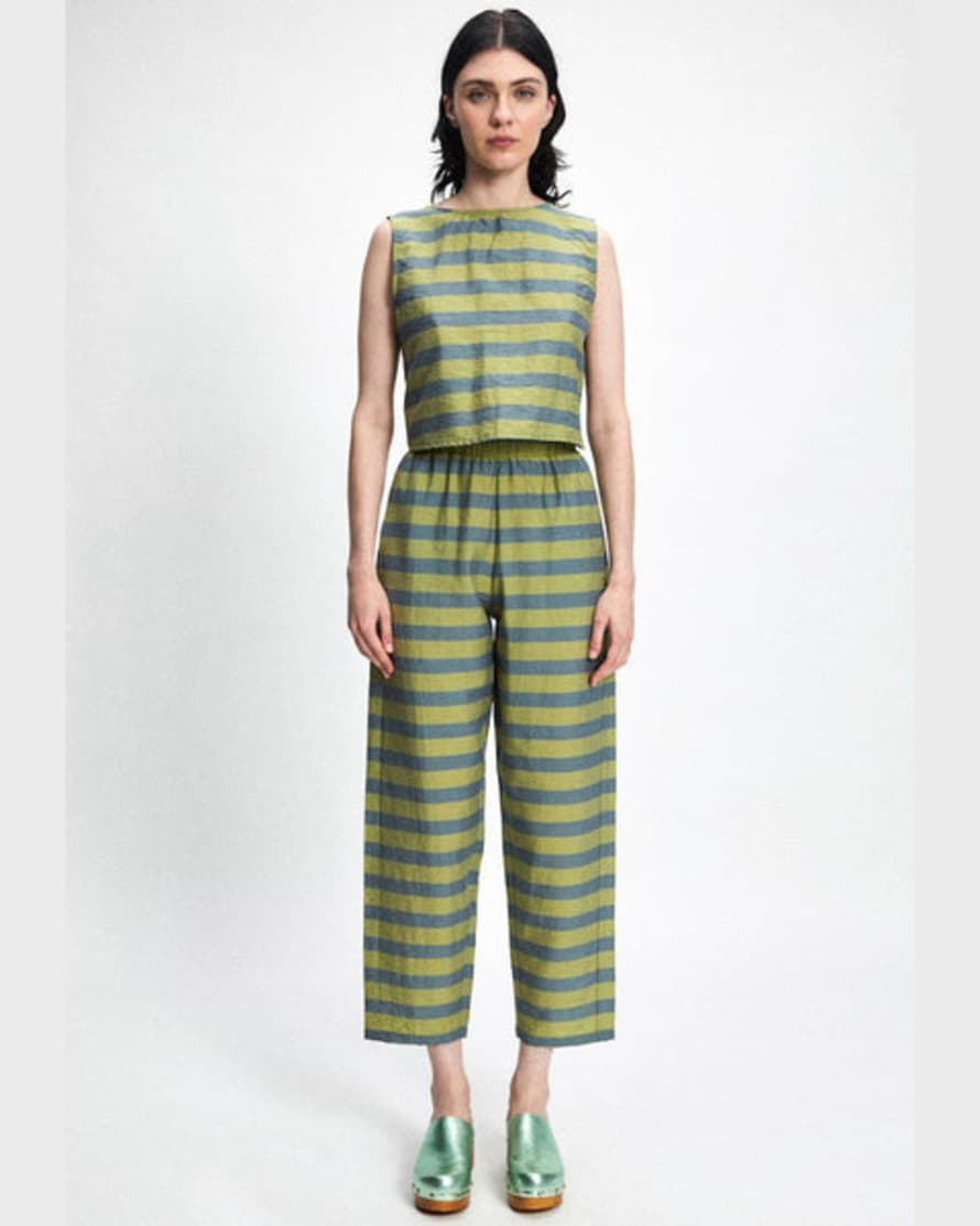 Rita Row Kronk Trousers Green Stripe