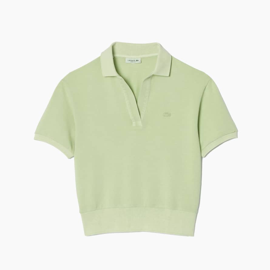 Lacoste Light Green Natural Dyed Pique Polo Shirt