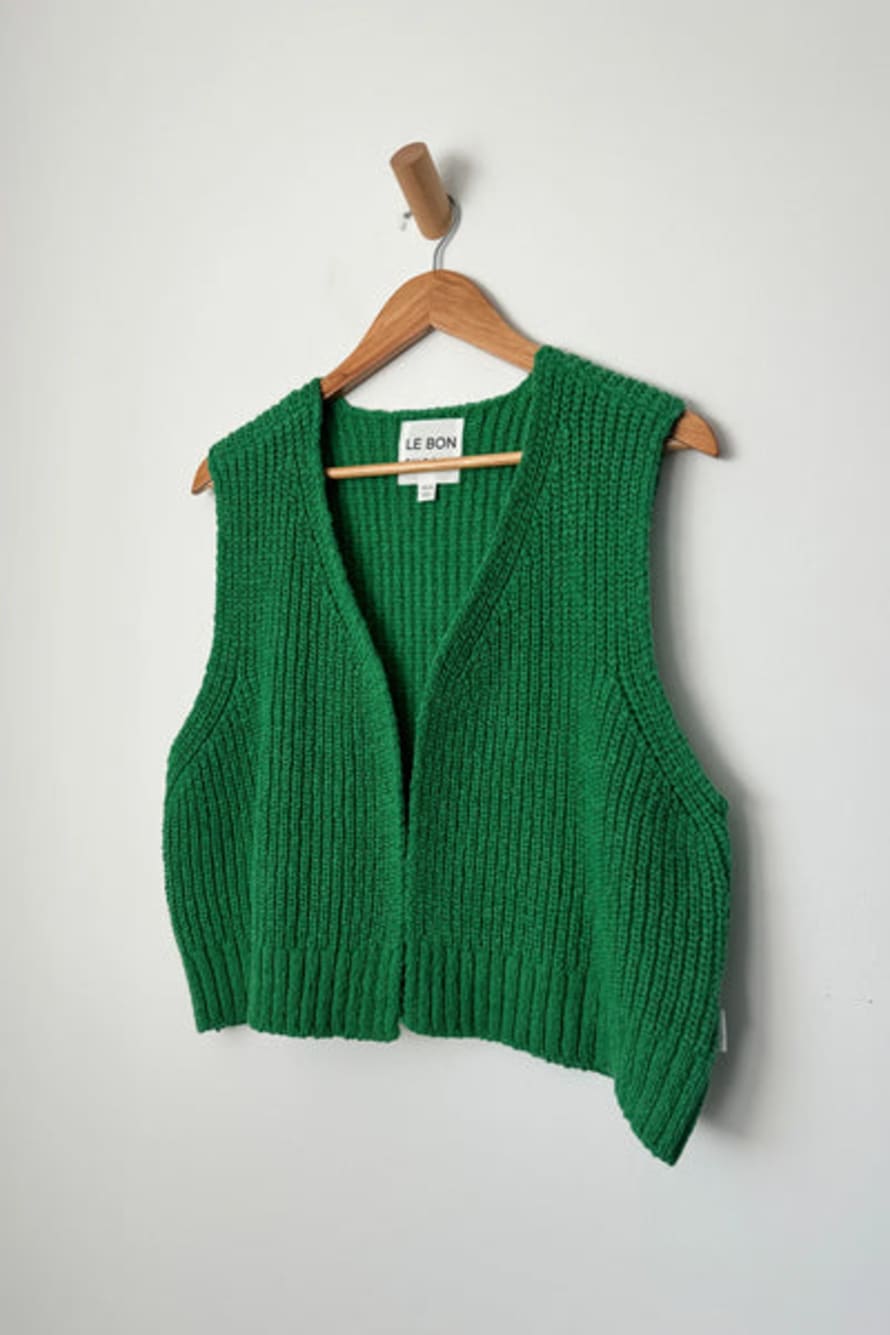 Le Bon Shoppe Granny Sweater Vest - Green Pepper
