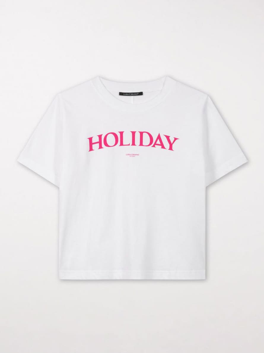 Luisa Cerano T-shirt With Printed Lettering