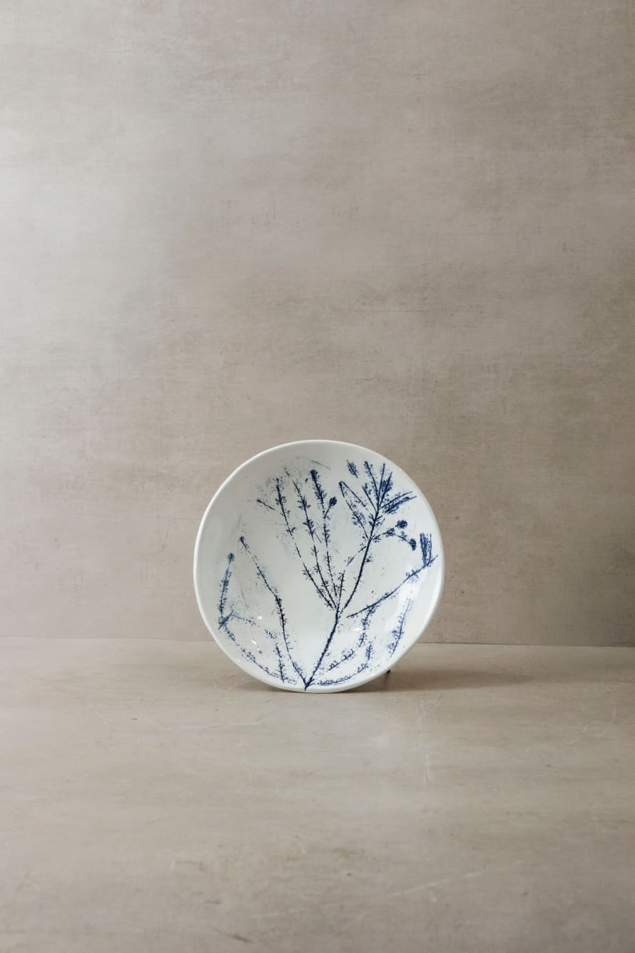botanicalboysuk Cobalt Blue Fynbos Ceramic Plate - N°6