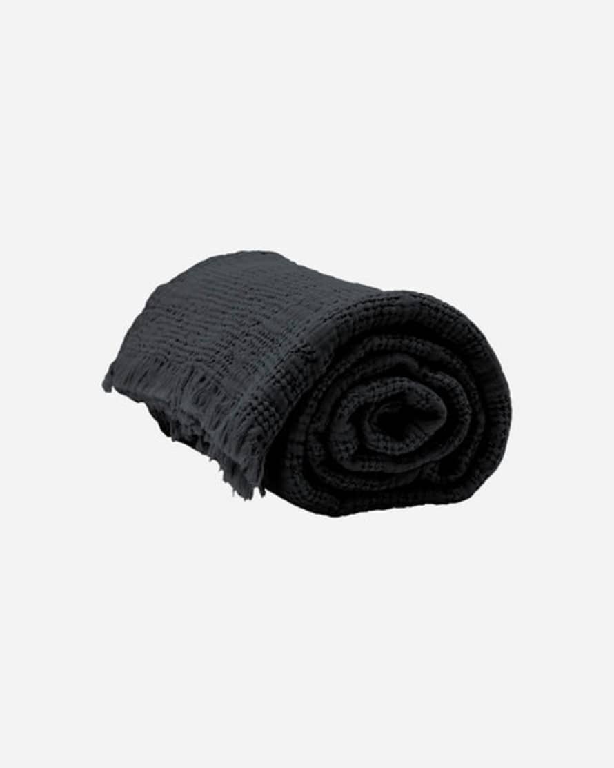 House Doctor Bed Throw, Bnhilda, Coal