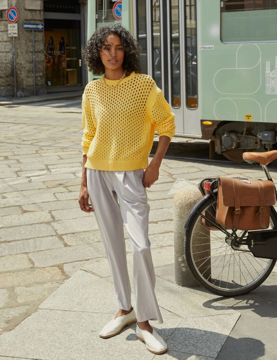 Varley  Haines Knit Crew In Sunlight