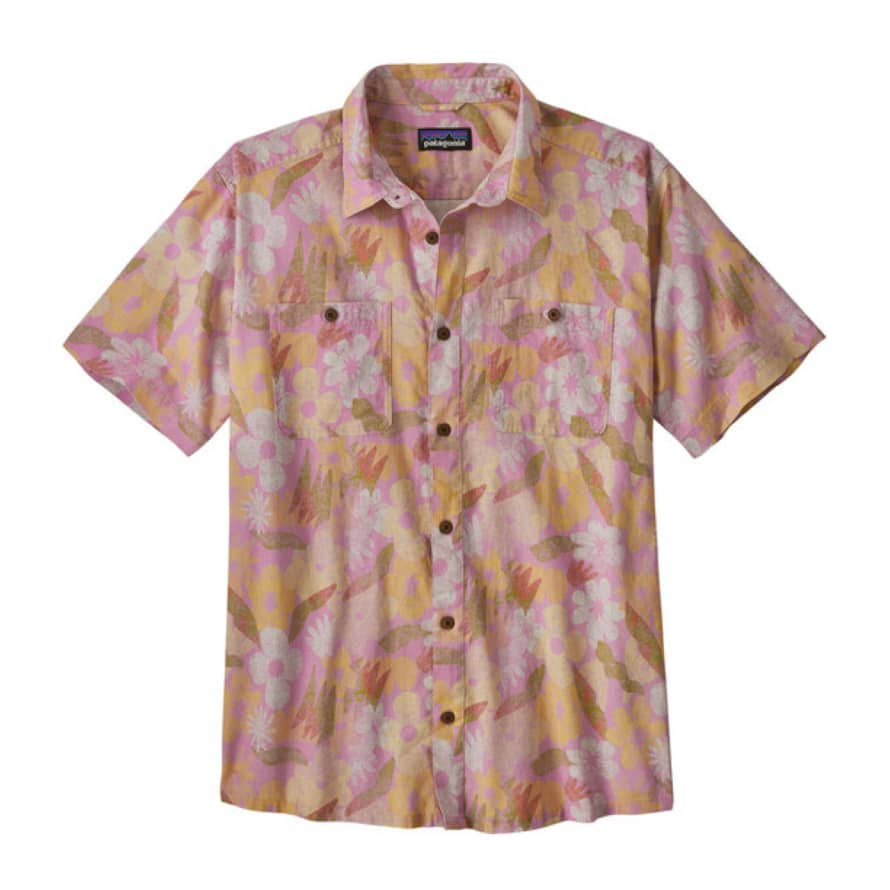 Patagonia Camicia Back Step Uomo Channeling Spring/Milkweed Mauve