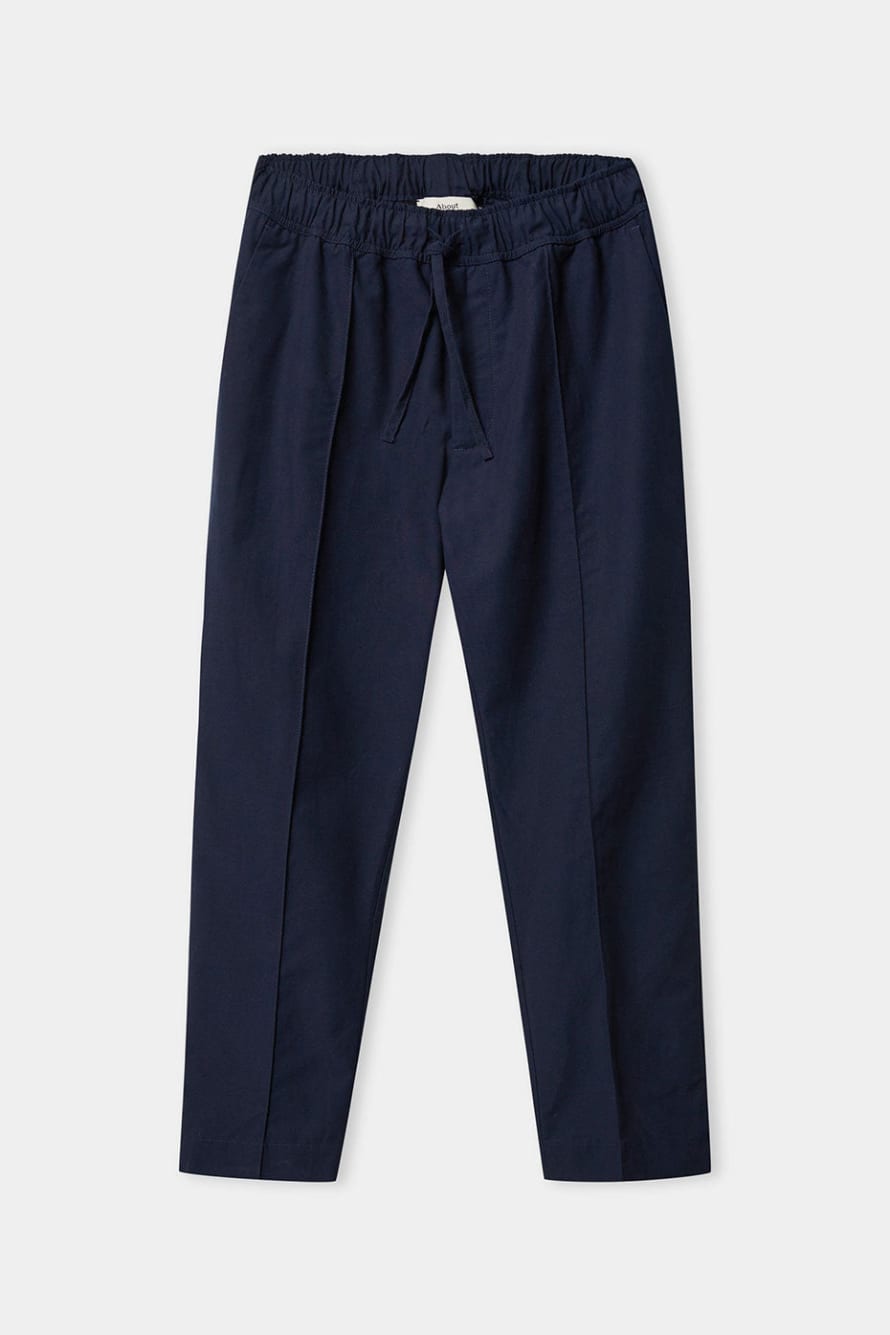 About Companions Navy Tencel Max Trousers