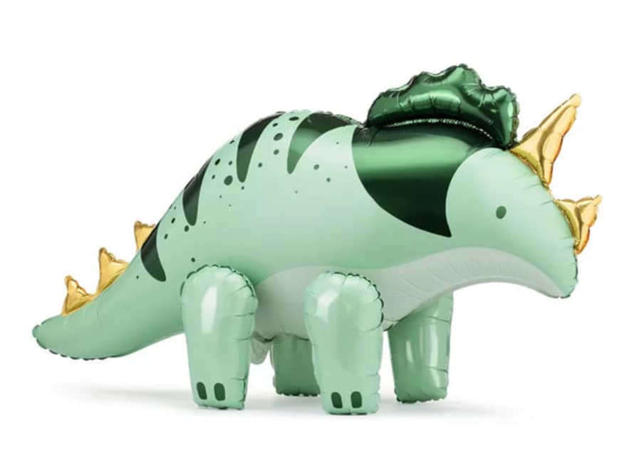 Partydeco Foil Balloon Triceratops, 101 X 60.5cm, Green