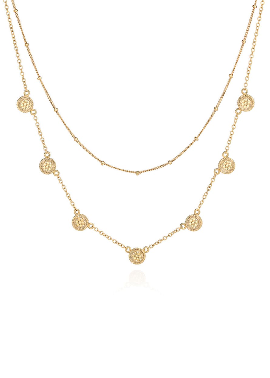 Anna Beck Double Chain Necklace - Gold