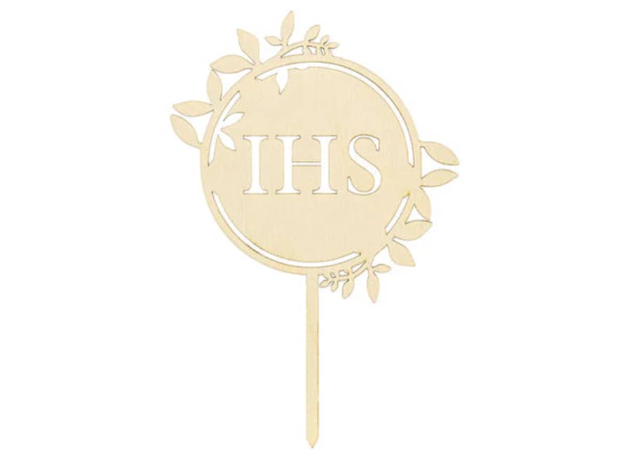 Partydeco Wooden Topper Ihs, 23cm