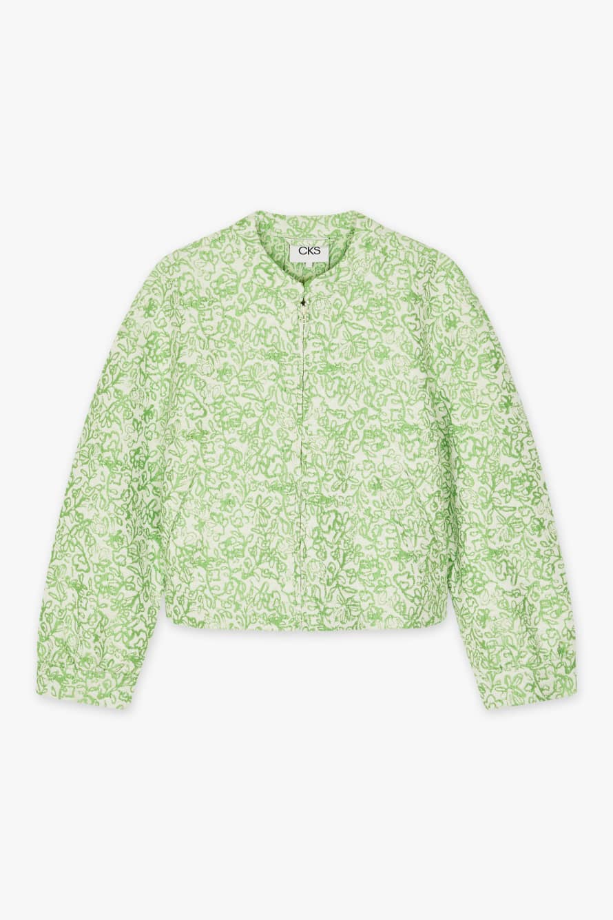 Cks fashion Green Infinity Jacquard Jacket