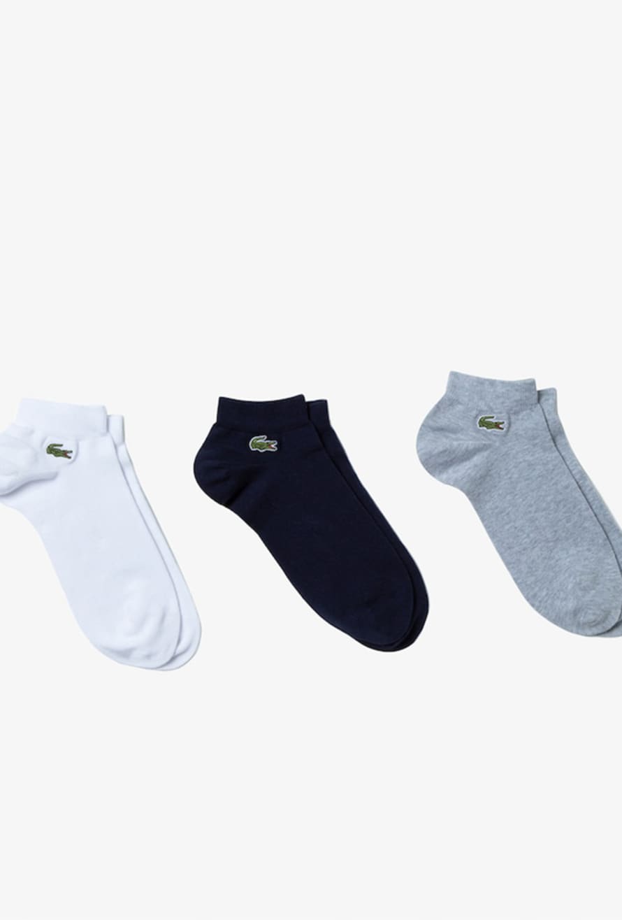 Lacoste Lacoste Men's Pack Of 3 Pairs Of Low Sport Trainer Socks