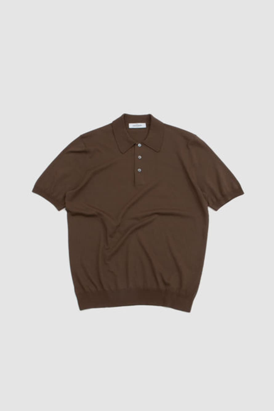 Gran Sasso Fresh Cotton Polo Shirt Brown