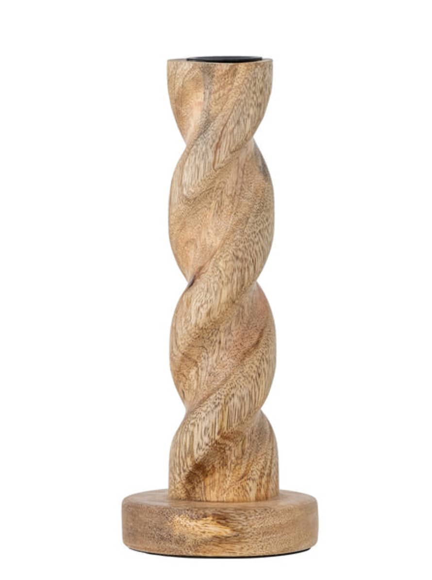 Bloomingville Enrica Natural Mango Wood Candle Holder - Small