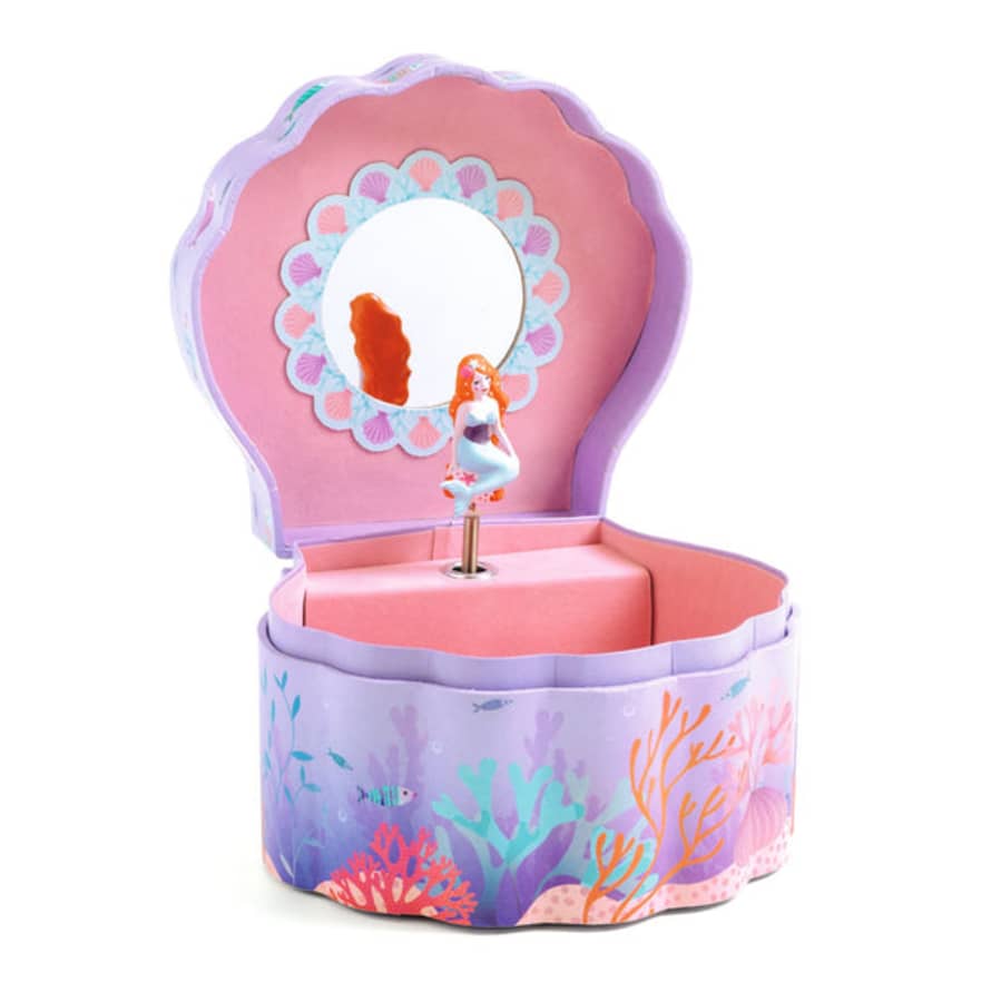 Djeco  Children's Musical Jewellery Box - Enchanted Mermaid