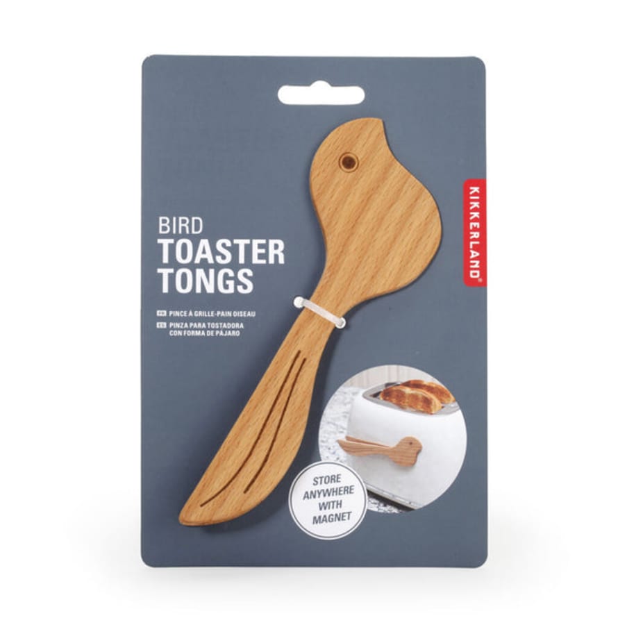 Kikkerland Design Bird Toaster Tongs
