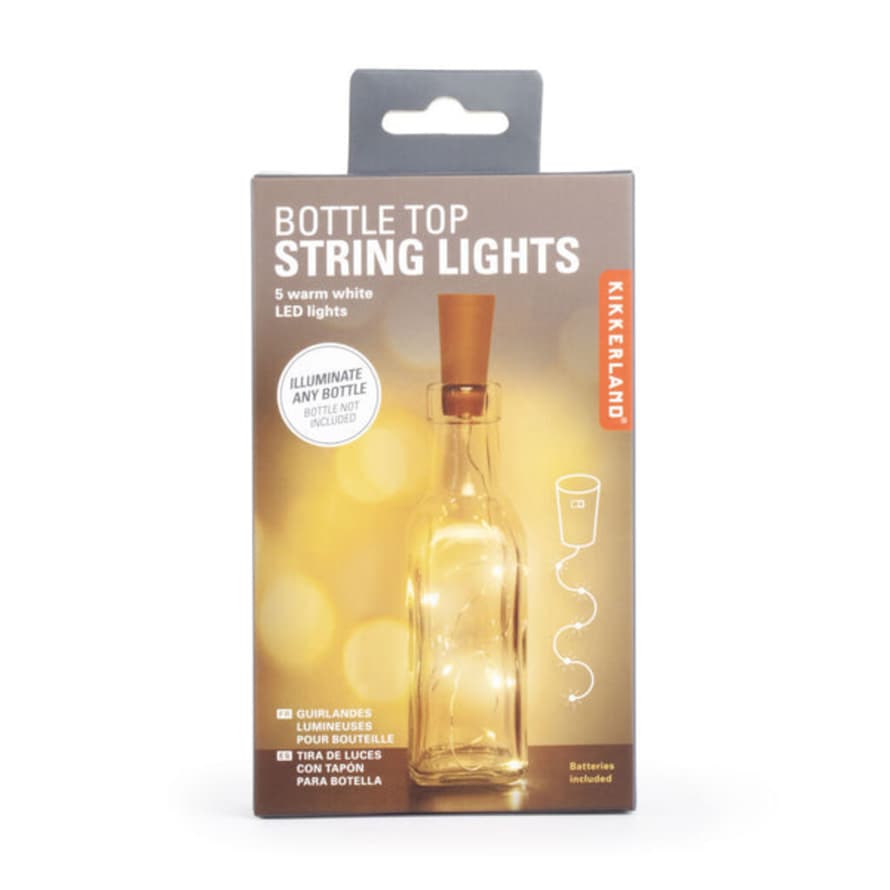 Kikkerland Design Bottle Top String Lights
