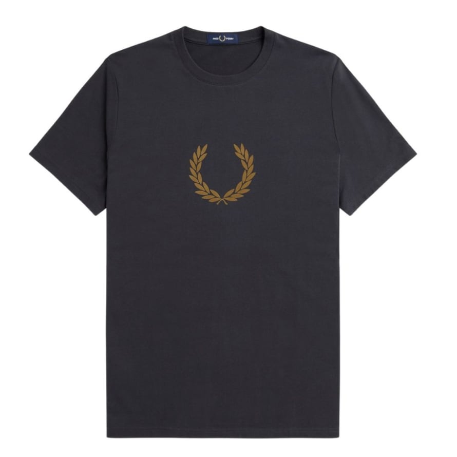 Fred Perry Flocked Laurel Wreath T-Shirt