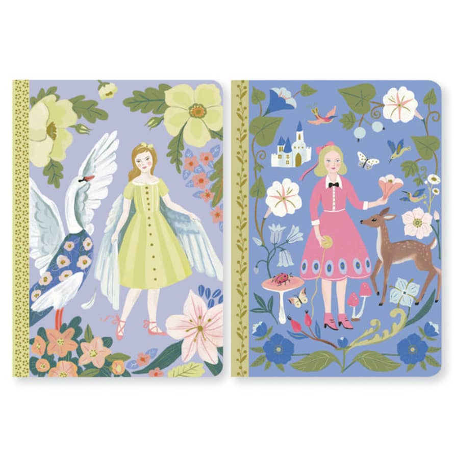 Djeco  Set of 2 Illustrated Notebooks - Sabina