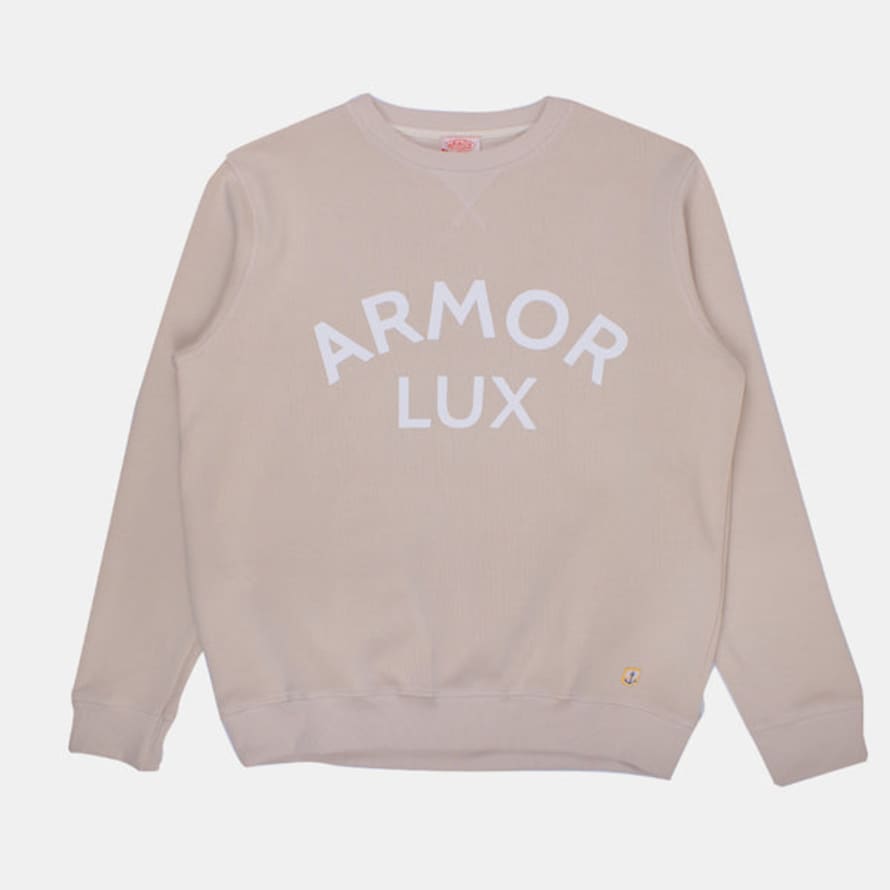 Armor Lux Logo Sweatshirt - Oyster/