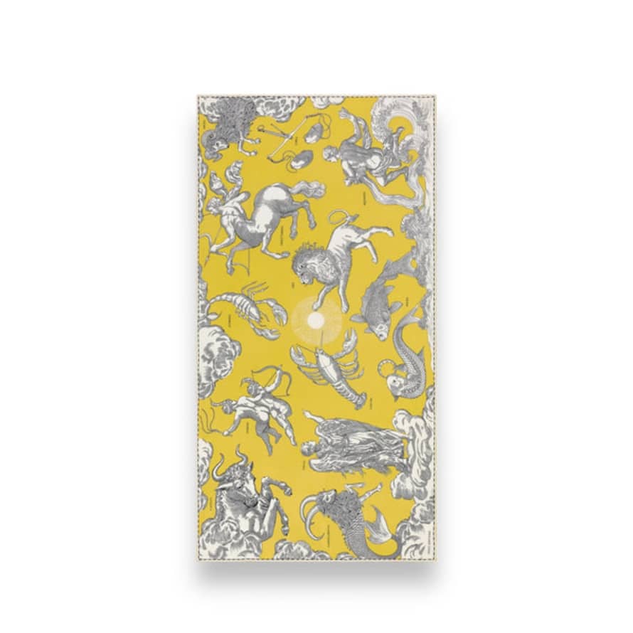 Inouï Editions Scarf 100 Cotton/silk Astrologie Yellow