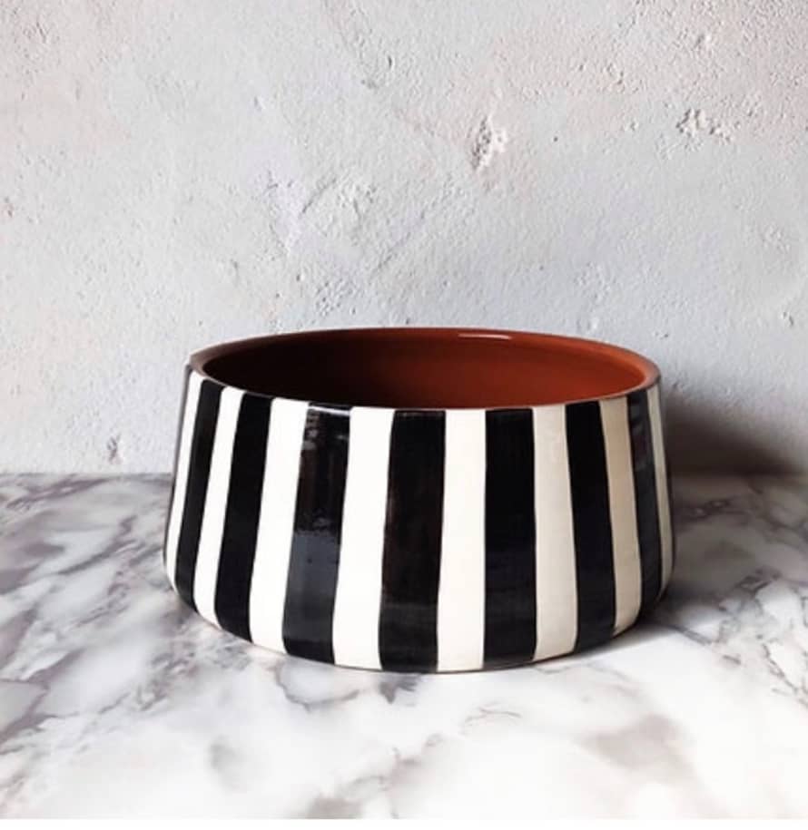 Casa Cubista  13x7,5 cm Black Stripes Bowl