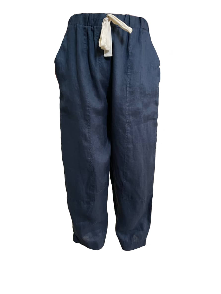 Ottod-Ame Trousers In Navy Blue Dp9505