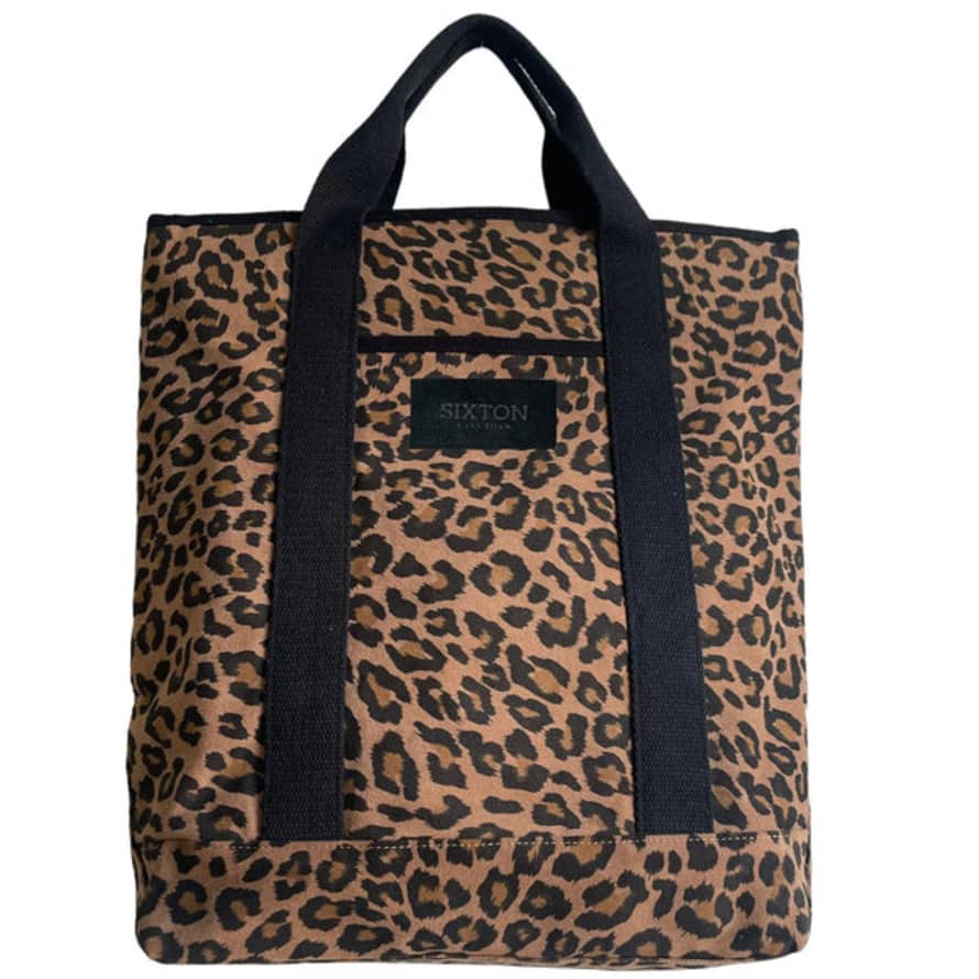 SIXTON LONDON Leopard Print Backpack