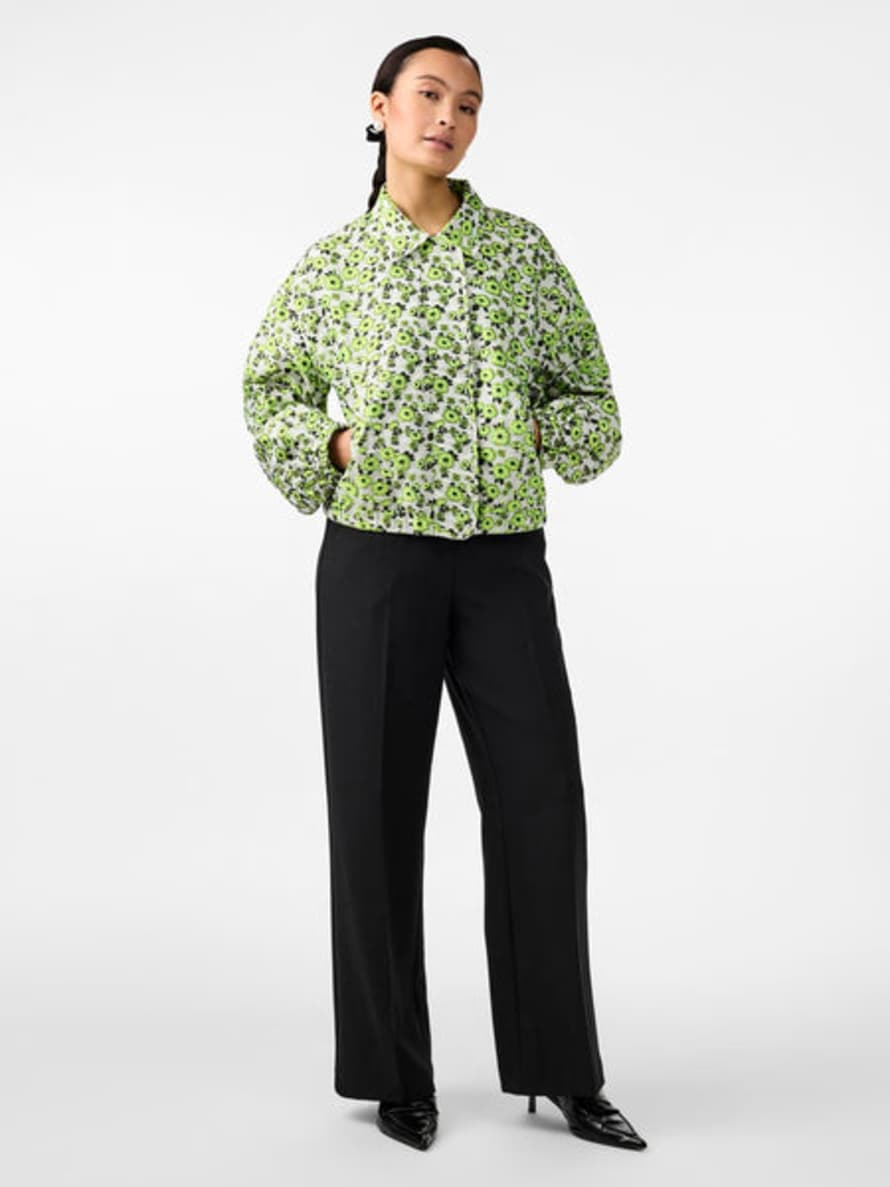 Y.A.S | Shuna Ls Bomber Jacket - Wild Lime