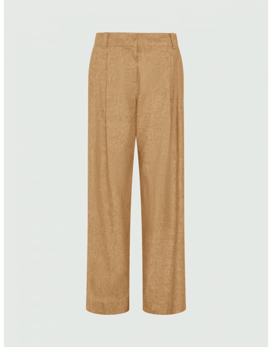 Marella Marella Guida Sparke Lurex Linen Trousers Size: 12, Col: Gold