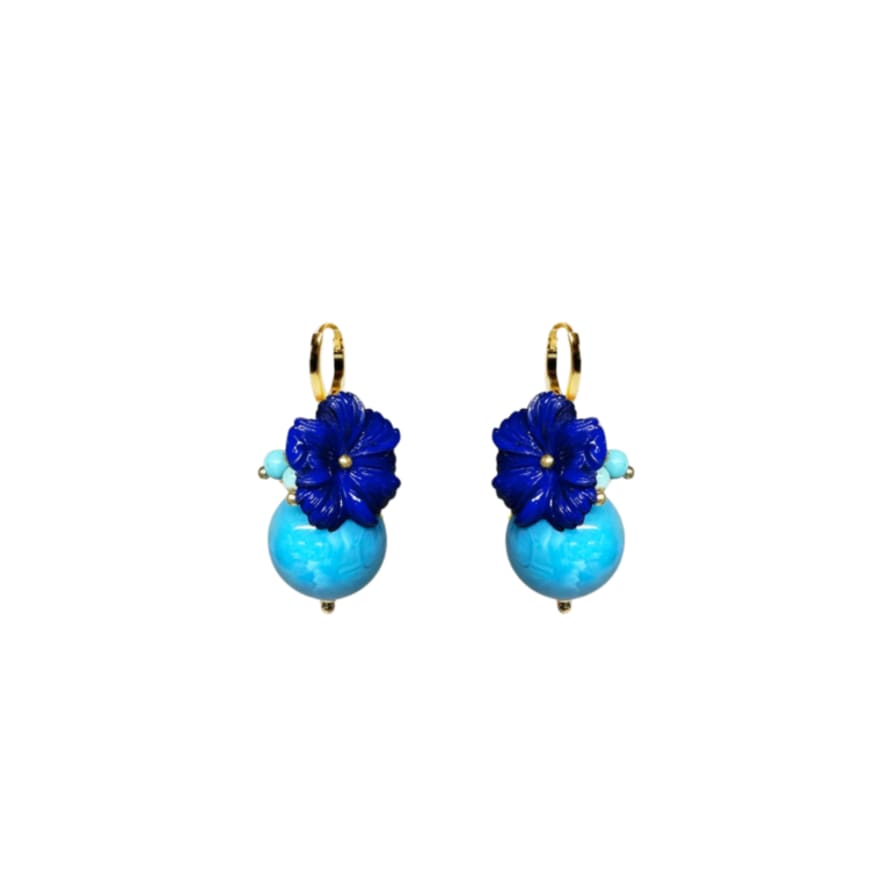 Julie Sion Boucles Oxford Marine Turquoise