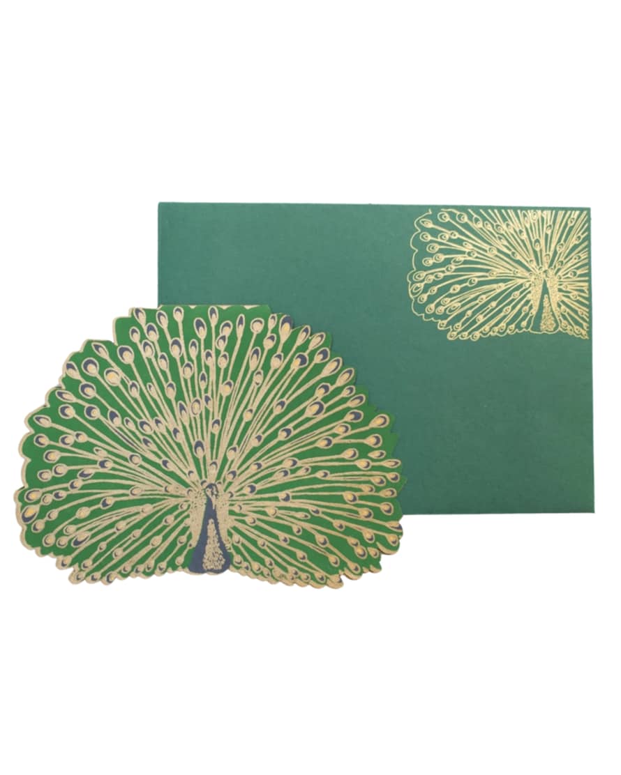 East End Press Peacock Greeting Card