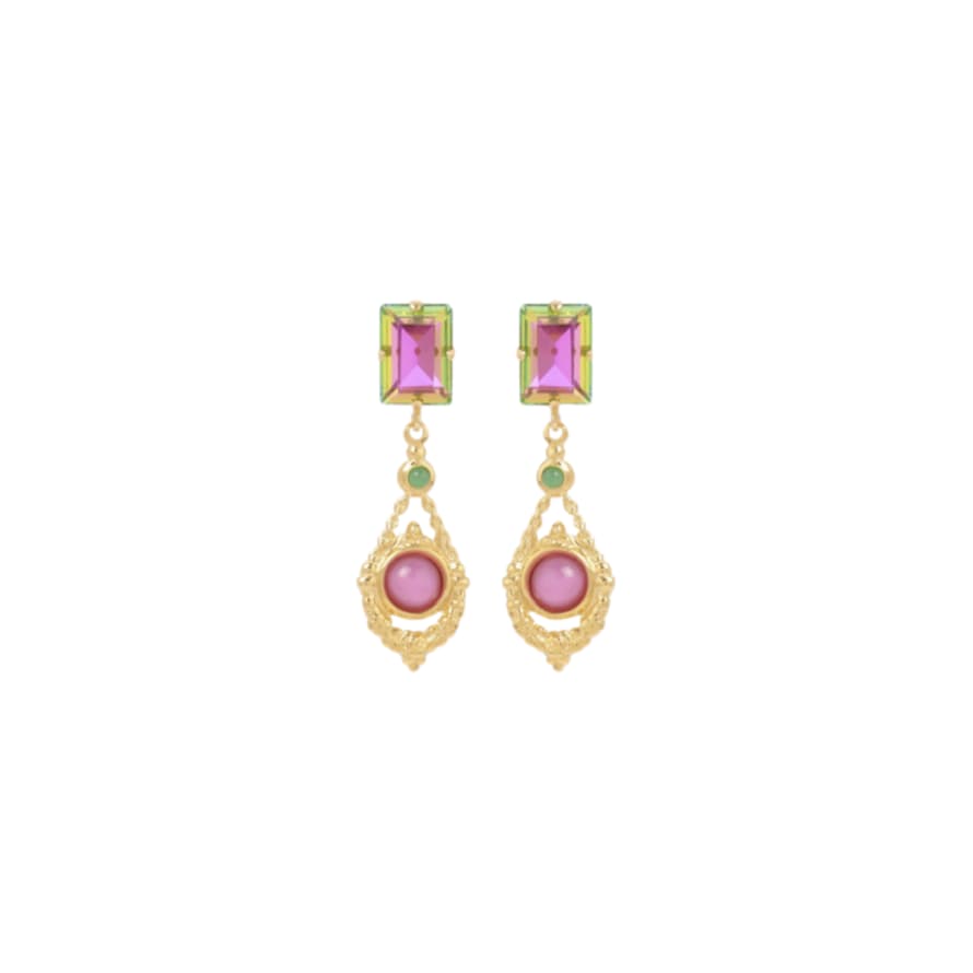 Julie Sion Boucles Astrolabe Vertes Roses