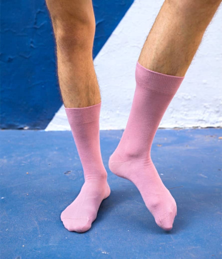 KLUE Pink Air Solid Socks