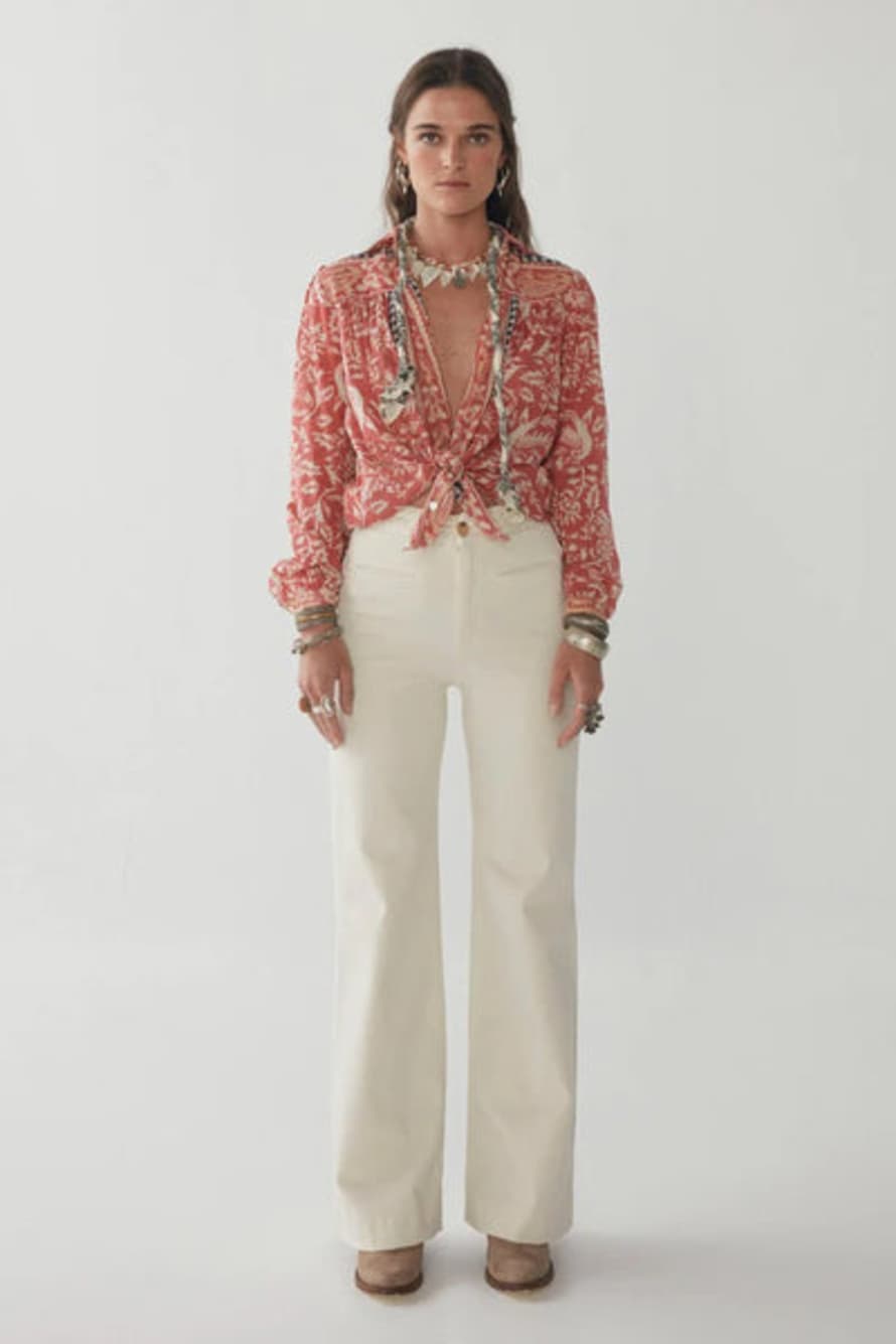 Maison Hotel Ross Disco White Trousers