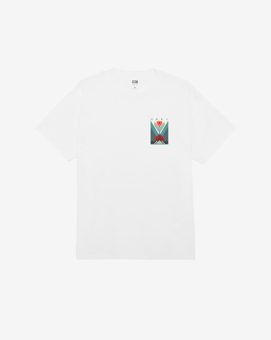 OBEY Green Power Factory T-Shirt - White