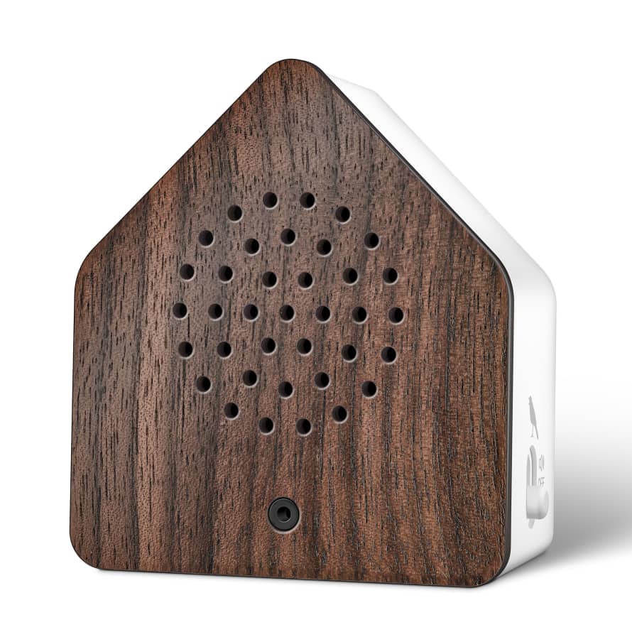 Relaxound Germany  Zwitscherbox Satellite Motion Sensor Sound Box In Walnut Nightingale & Forest Sounds