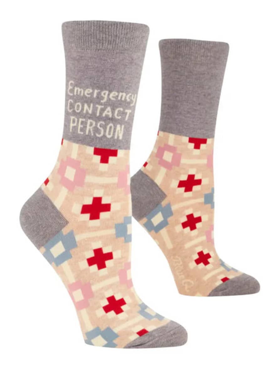 Blue Q Emergency Contact Person Women's Socks